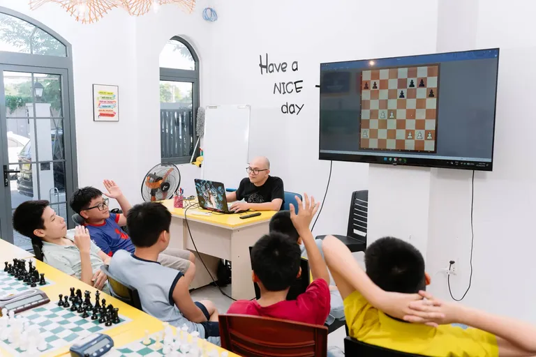 Lớp học cờ vua thiếu nhi tại CLB Athena Đà Nẵng — ảnh 17